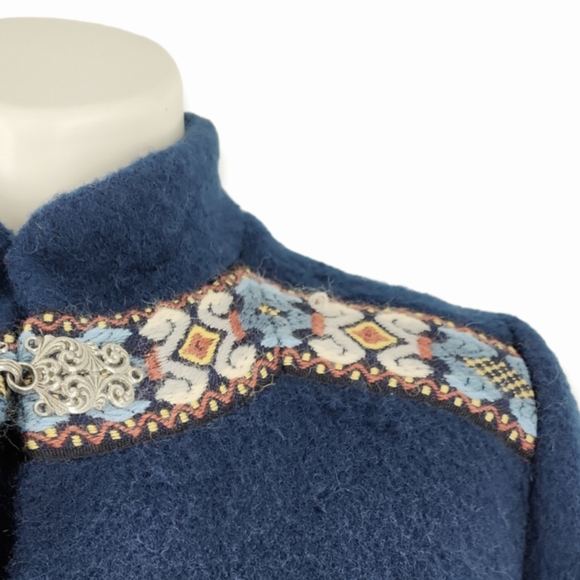 Vintagr A.S. Evebofoss Nortic Wool Felt Jacket Cardigan - Picture 3 of 10